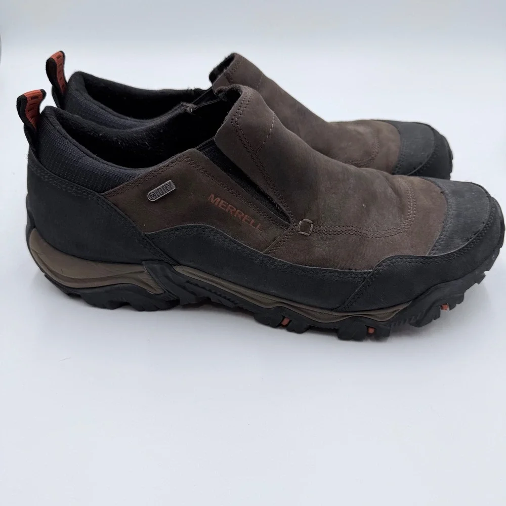 Merrell Moab Adventure Moc Black Slate Waterproof‎ Leather Hiking Shoes Mens 15